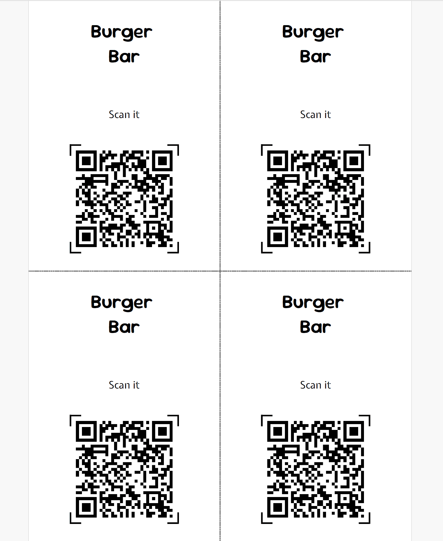 QR code card
